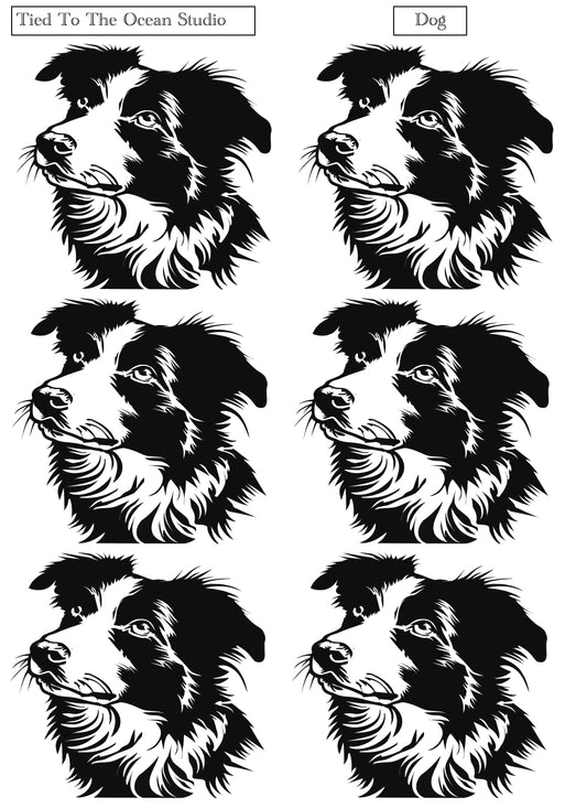 Dog Adhesive Stencil