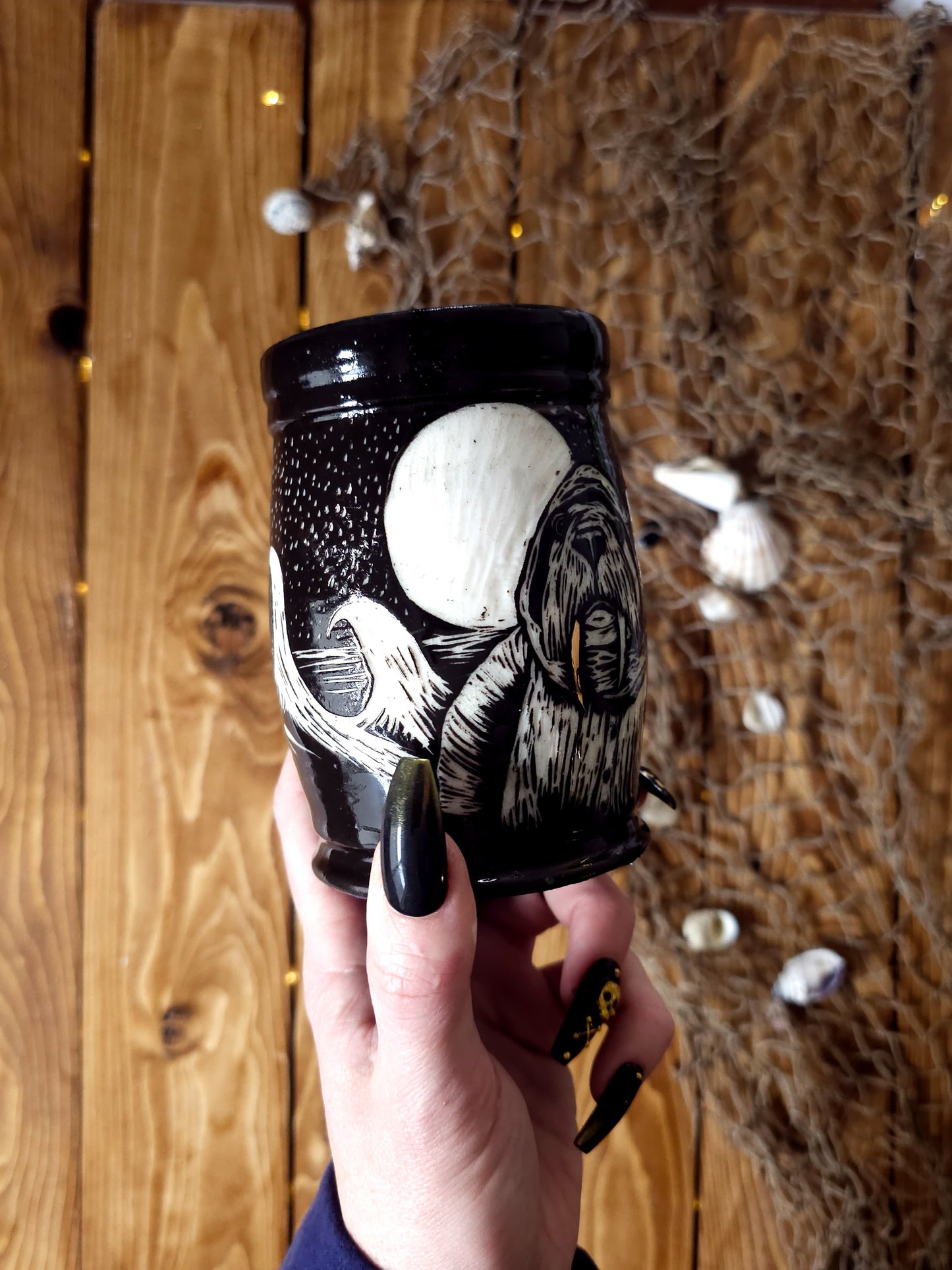 Walter Porcelain Carved Mug
