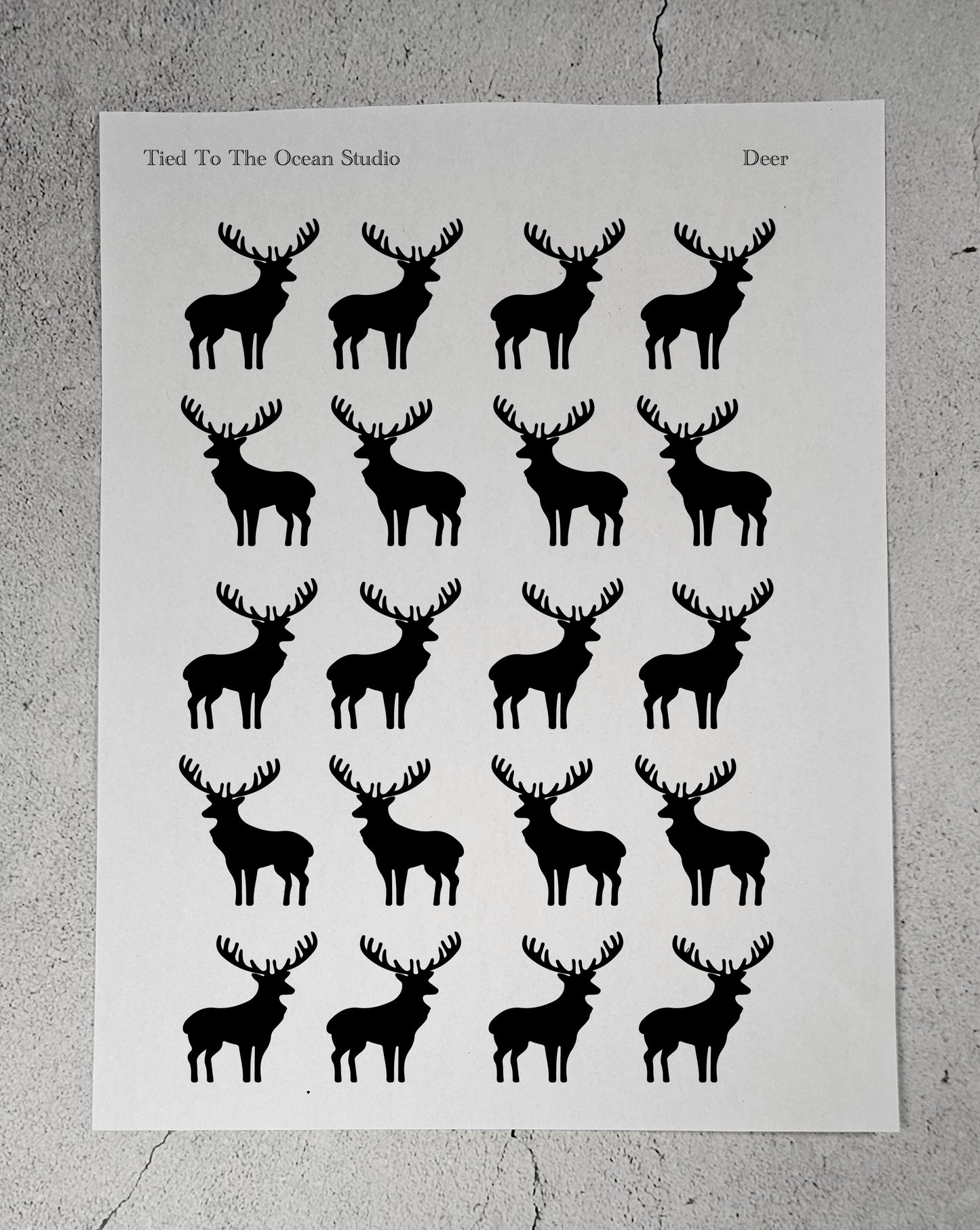 Deer 2.0 Resist Stickers