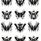 Ethereal Moths Underglaze Transfer