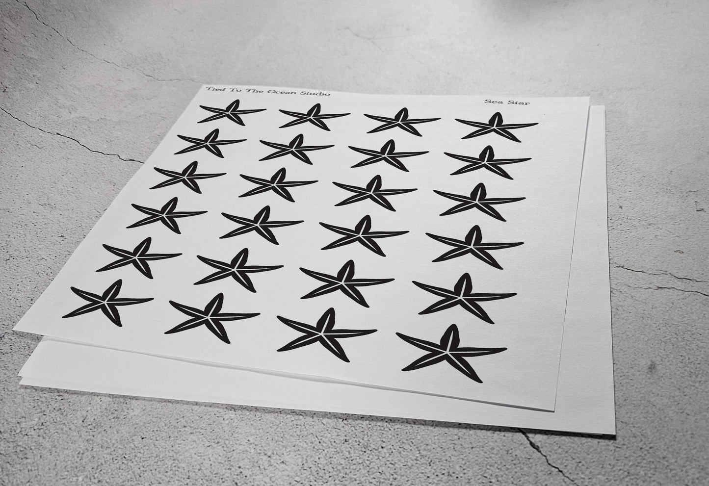 Sea Star Adhesive Stencil