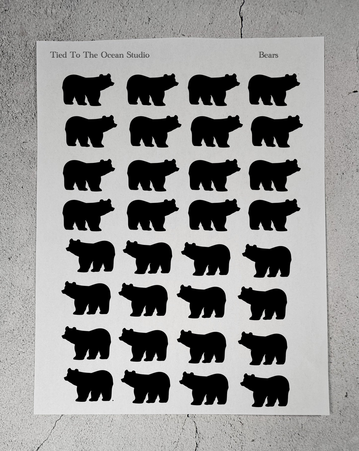 Bear Resist Sticker