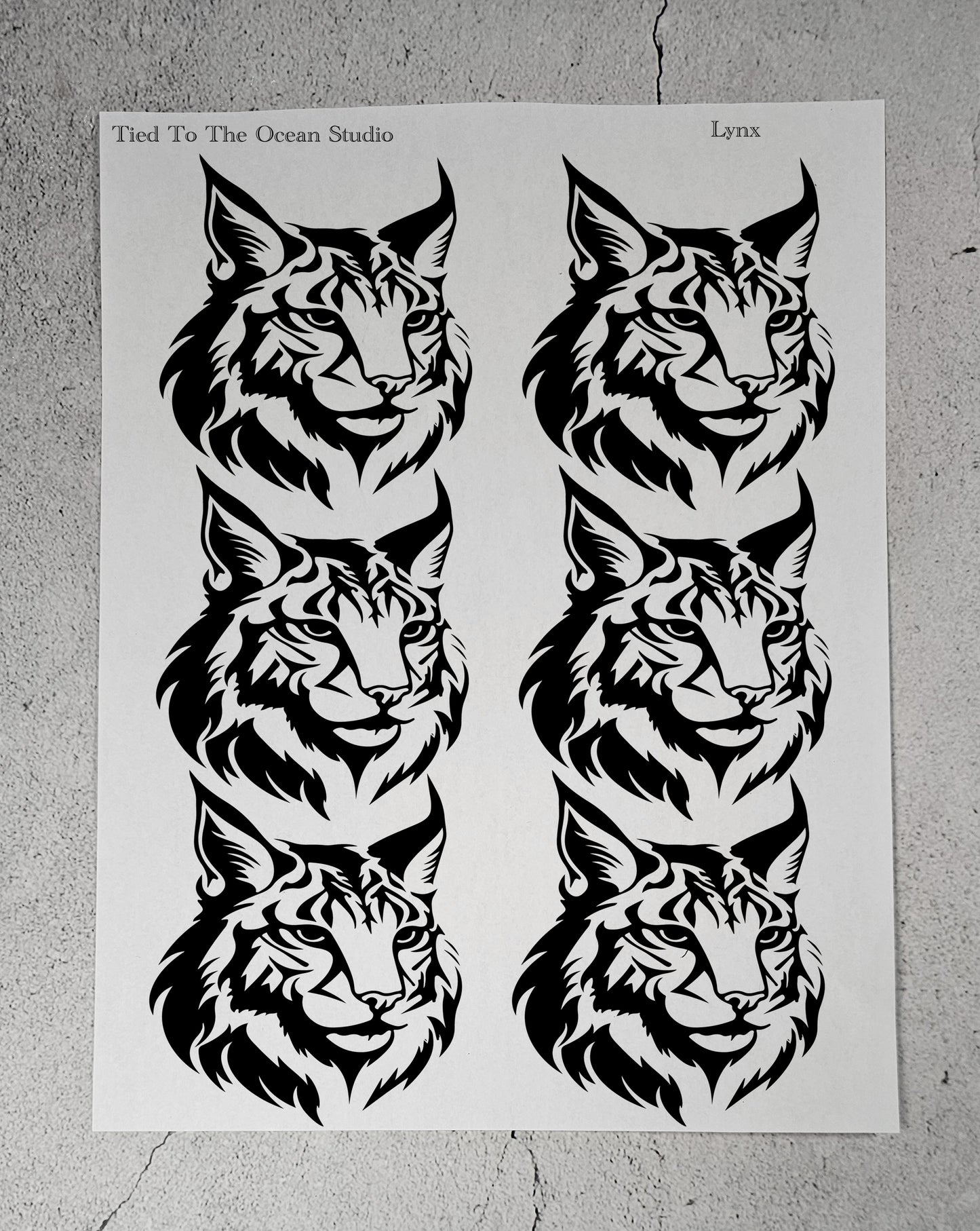 Lynx Adhesive Stencil