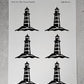 Lighthouse Adhesive Stencil