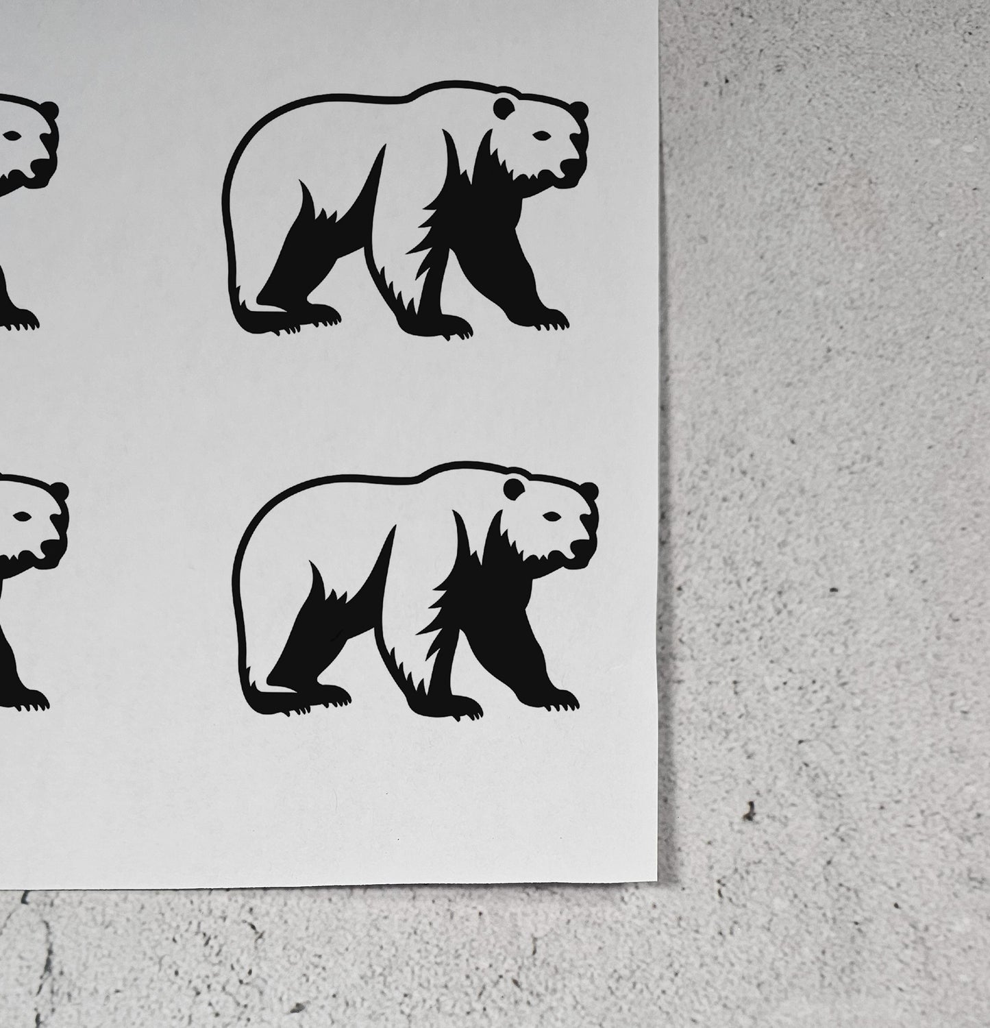 Polar Bear 2 Adhesive Stencil